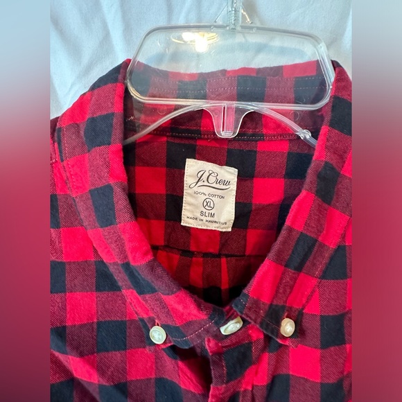 J.Crew slim fit Buffalo plaid light flannel button down shirt - Picture 4 of 4